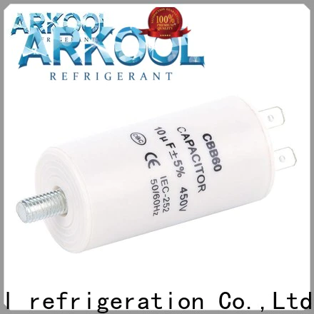 Arkool dual rated motor run round capacitor suppliers for celing fan