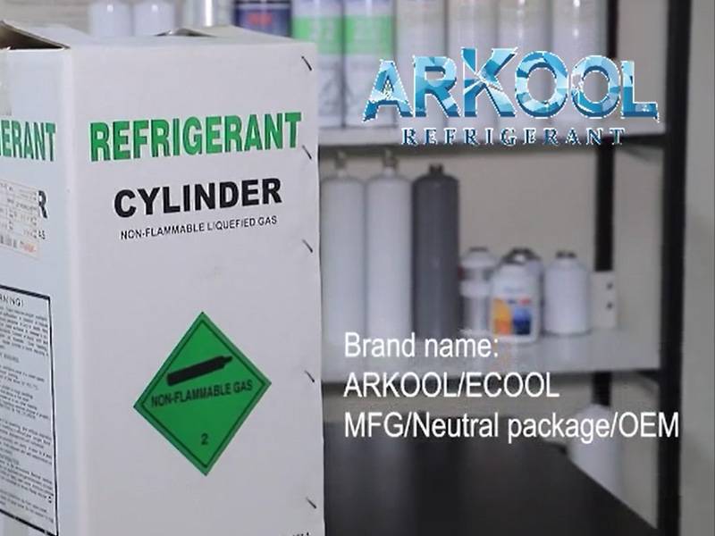 Refrigerant gas CE refillable cylinder for European market