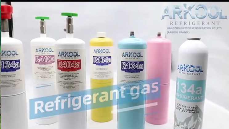 Factory supply air condition  refrigerant gas in hydrocarbon & derivatives small cans